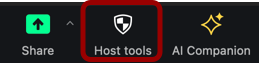 Screenshot of Security in Zoom meeting controls