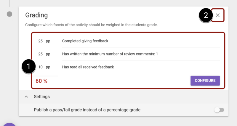 Select Grading Options